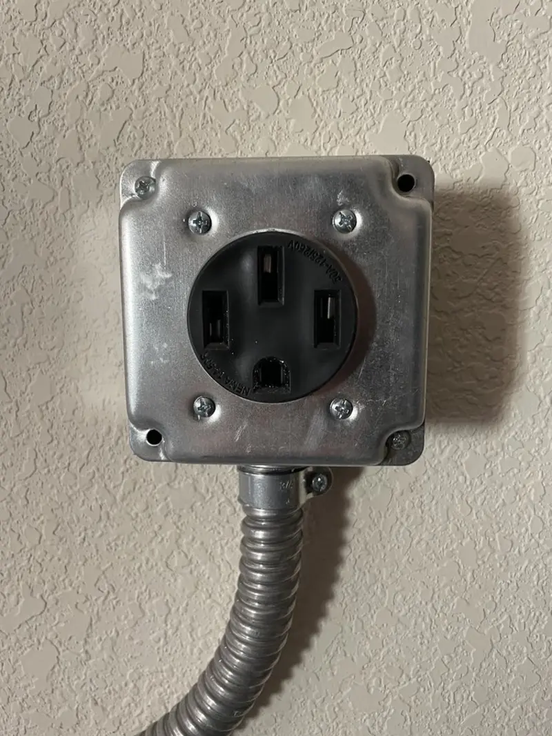 NEMA 14-50 outlet installed for Electrical Panel Upgrade in Jupiter Farms