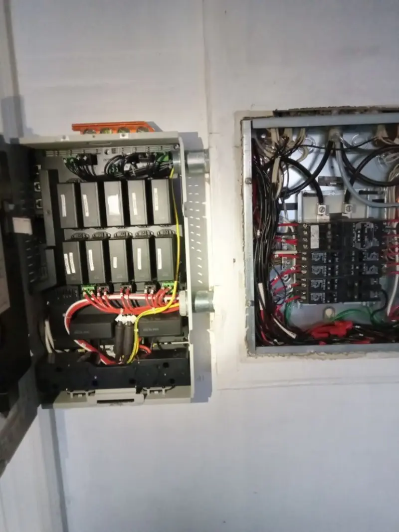 Electrical panel upgrade completed for Security Camera Wiring in Jupiter Farms